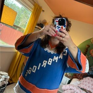 Free People Lace Hockey Top